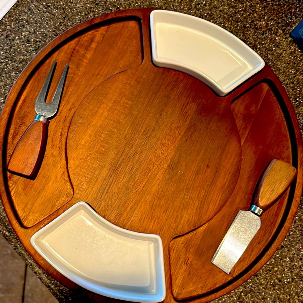 Shanik lazy Susan cheeseboard